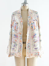 Fully Embroidered Silk Jacket Jacket arcadeshops.com