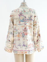 Fully Embroidered Silk Jacket Jacket arcadeshops.com