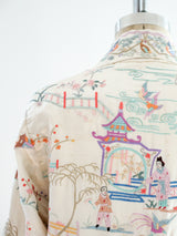 Fully Embroidered Silk Jacket Jacket arcadeshops.com
