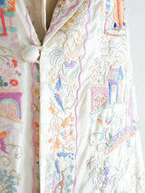 Fully Embroidered Silk Jacket Jacket arcadeshops.com