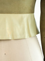 Sage Suede and Leather Jacket Jacket arcadeshops.com