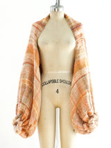 Hand Woven Peach Shrug Jacket arcadeshops.com