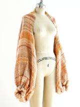 Hand Woven Peach Shrug Jacket arcadeshops.com