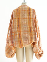 Hand Woven Peach Shrug Jacket arcadeshops.com