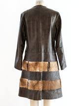 Leather and Pony Hair Jacket Jacket arcadeshops.com