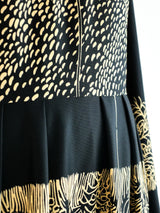 Leaf Print Maxi Dress Dress arcadeshops.com