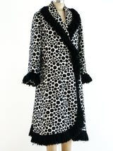 1960's Fringed Polka Dot Coat Jacket arcadeshops.com
