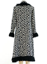 1960's Fringed Polka Dot Coat Jacket arcadeshops.com