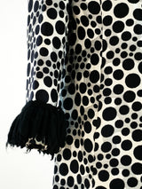 1960's Fringed Polka Dot Coat Jacket arcadeshops.com
