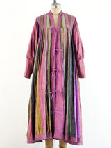 Raw Silk Pleated Caftan Dress arcadeshops.com