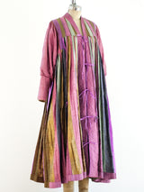 Raw Silk Pleated Caftan Dress arcadeshops.com