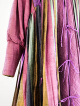 Raw Silk Pleated Caftan Dress arcadeshops.com