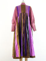 Raw Silk Pleated Caftan Dress arcadeshops.com