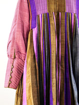 Raw Silk Pleated Caftan Dress arcadeshops.com