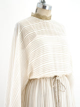 Ivory Silk Chiffon Dress Dress arcadeshops.com
