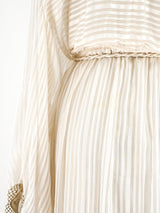 Ivory Silk Chiffon Dress Dress arcadeshops.com