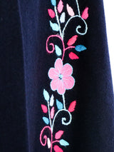 Wool Floral Embroidered Cape Jacket arcadeshops.com