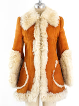 Shearling Trimmed Suede Jacket Jacket arcadeshops.com