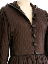 Yves Saint Laurent Quilted Coat Jacket arcadeshops.com