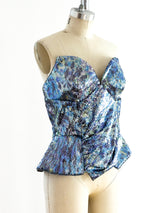 Vivienne Westwood Iridescent Sequin Bustier Top arcadeshops.com