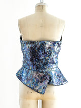 Vivienne Westwood Iridescent Sequin Bustier Top arcadeshops.com