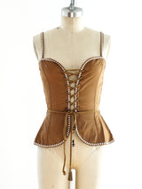 1977 Yves Saint Laurent Bustier Top arcadeshops.com