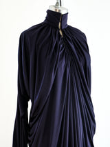 Yuki Eggplant Jersey Gown Dress arcadeshops.com