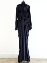 Yuki Eggplant Jersey Gown Dress arcadeshops.com