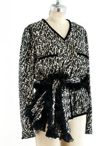 Animal Print Lurex Top Top arcadeshops.com