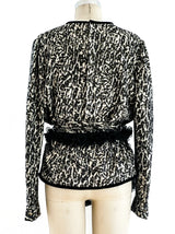 Animal Print Lurex Top Top arcadeshops.com