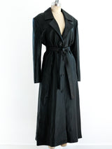 Gianni Versace Leather Overcoat Jacket arcadeshops.com