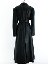 Gianni Versace Leather Overcoat Jacket arcadeshops.com