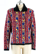 Yves Saint Laurent Ikat Knit Jacket Jacket arcadeshops.com