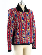Yves Saint Laurent Ikat Knit Jacket Jacket arcadeshops.com