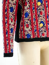Yves Saint Laurent Ikat Knit Jacket Jacket arcadeshops.com