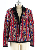 Yves Saint Laurent Ikat Knit Jacket Jacket arcadeshops.com