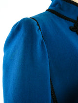 Yves Saint Laurent Blue Wool Jacket Jacket arcadeshops.com