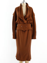 Thierry Mugler Burnt Sienna Skirt Suit Suit arcadeshops.com