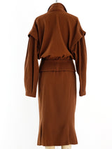 Thierry Mugler Burnt Sienna Skirt Suit Suit arcadeshops.com