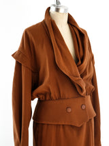 Thierry Mugler Burnt Sienna Skirt Suit Suit arcadeshops.com