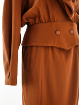 Thierry Mugler Burnt Sienna Skirt Suit Suit arcadeshops.com
