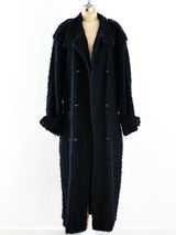 Escada Navy Boucle Coat Jacket arcadeshops.com
