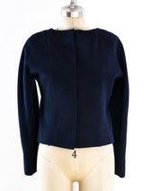 Galanos Stripe Wool Top Top arcadeshops.com
