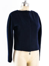 Galanos Stripe Wool Top Top arcadeshops.com
