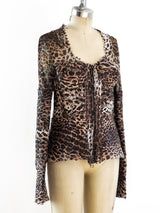 Gianfranco Ferre Leopard Bustier Top Top arcadeshops.com