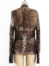 Gianfranco Ferre Leopard Bustier Top Top arcadeshops.com