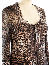 Gianfranco Ferre Leopard Bustier Top Top arcadeshops.com