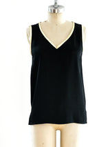 Yves Saint Laurent Silk Tank Top Top arcadeshops.com