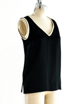 Yves Saint Laurent Silk Tank Top Top arcadeshops.com