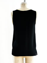 Yves Saint Laurent Silk Tank Top Top arcadeshops.com